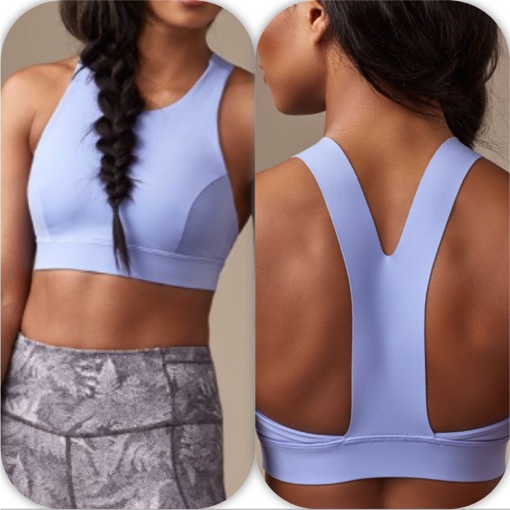 Blue hydrangea lululemon fast and free bra